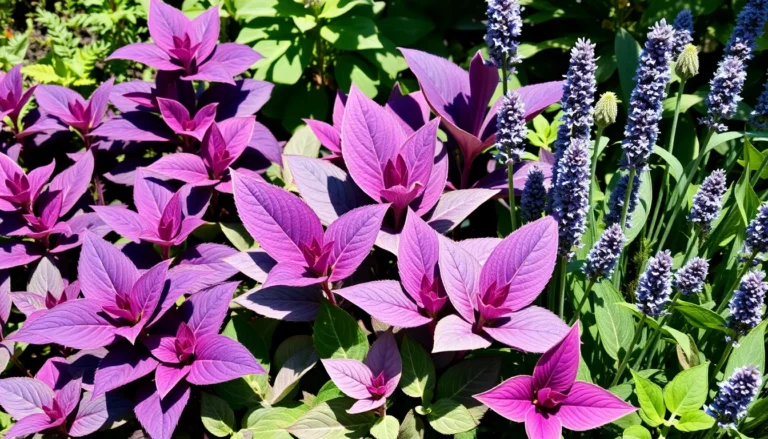 purple leaf plant identification